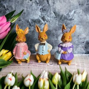 Vintage 1981 bunny rabbits Easter